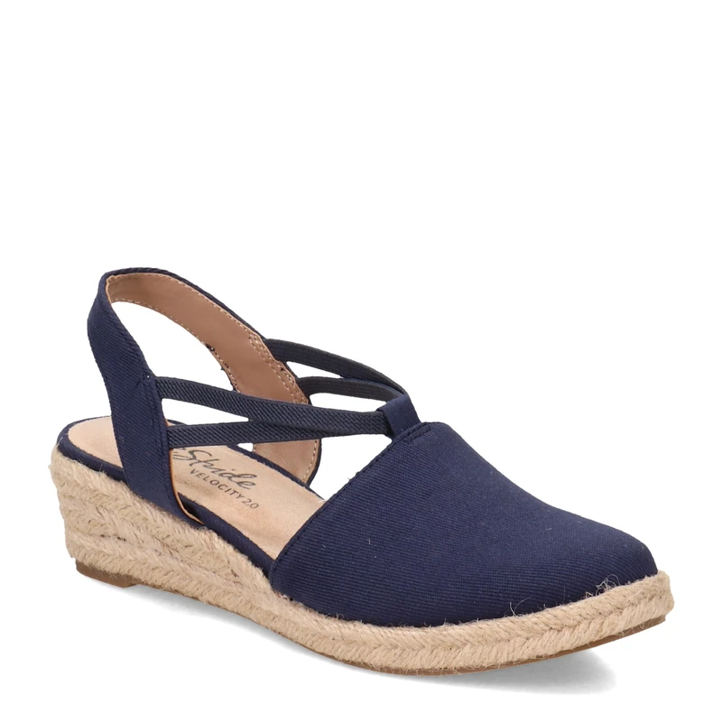 LifeStride Women's Katrina 2 Espadrille Wedge, Navy, 7.5 Wide