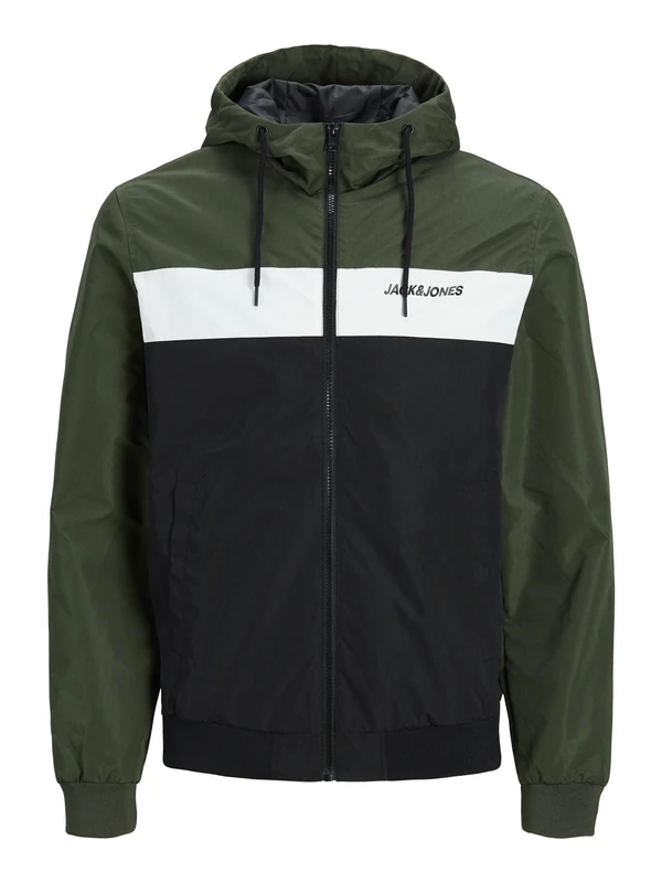 JACK & JONES Men's JJERUSH Hood Bomber NOOS, Forest Night, XS