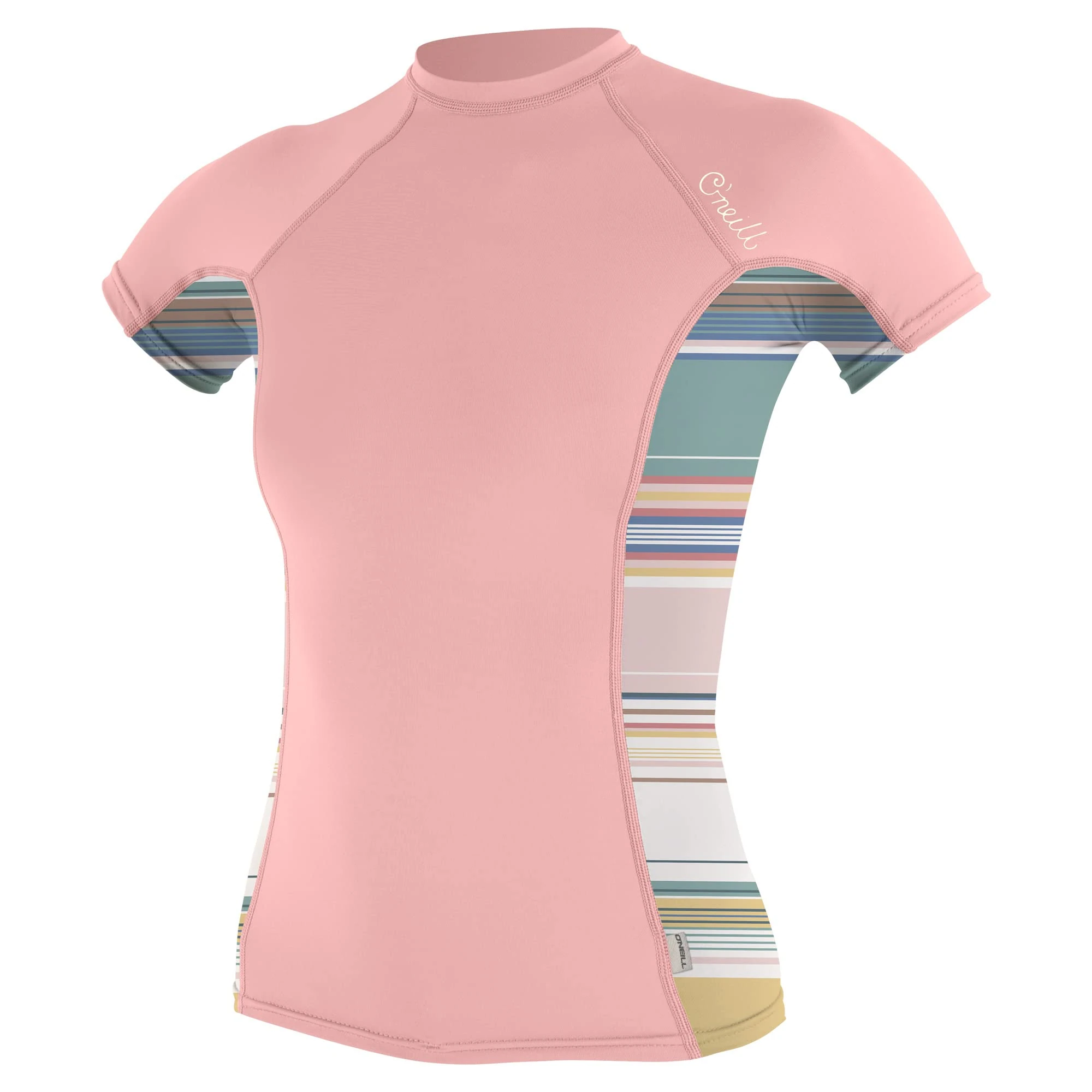 O'Neill Wetsuits Men's Women's Side Print Short Sleeve Rash Guard