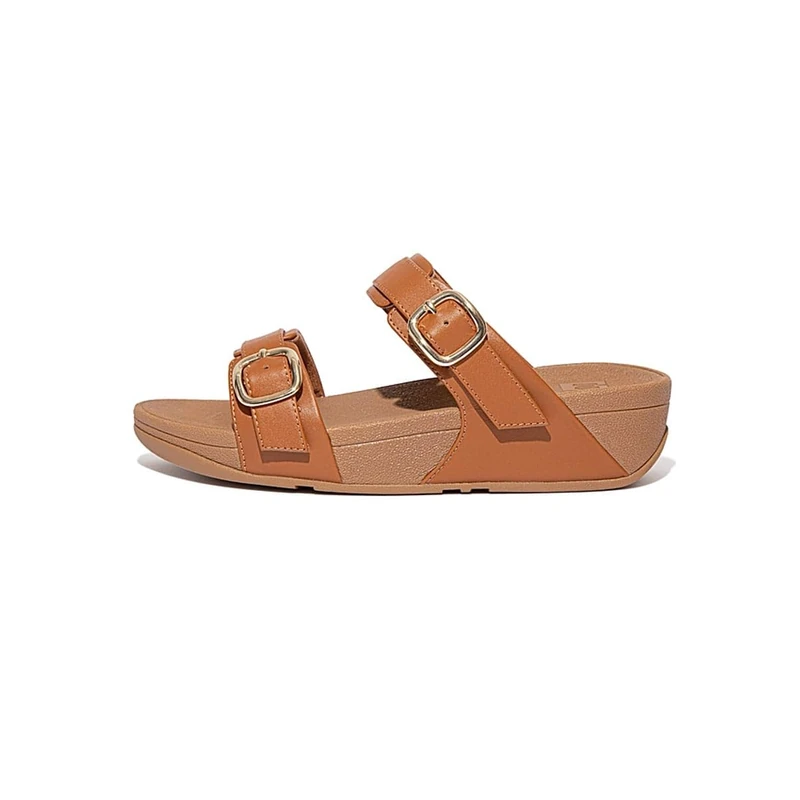 Fitflop Lulu Adjustable Leather Slides - Image 1