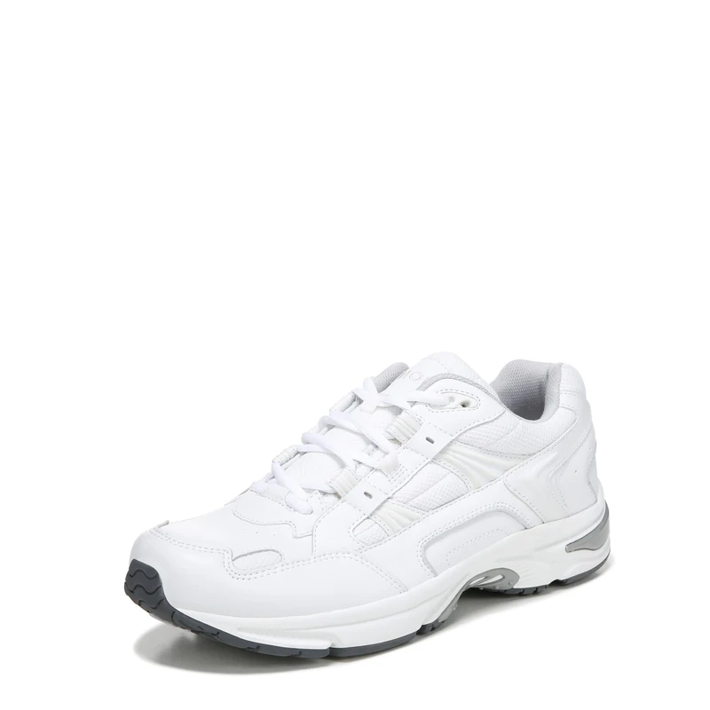 Vionic Men's Fashion Trainers - Mens Walker Classic, White/White, UK 11, Wide Fit - Image 1