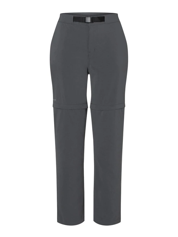 Marmot Women's Wm's Kodachrome Convertible Pant, Breathable Zip-Off Trekking Pants, Water-Repellent Hiking Trousers, Long Trousers with Detachable Legs, Dark Steel, 12