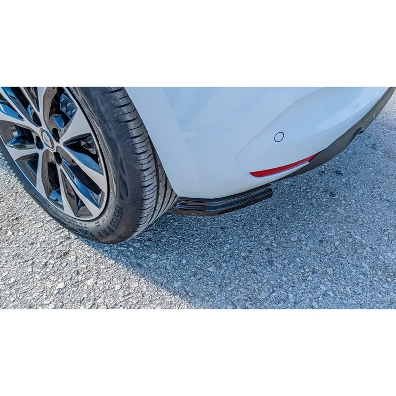 Motordrome Rear bumper skirts (Corners) compatible with Renault Clio V 5-doors 2019- (ABS)