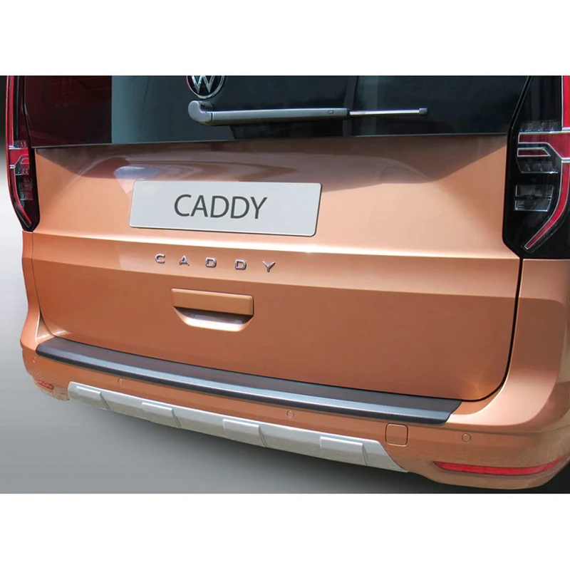 RGM Rear bumper skirt 'Skid-Plate' compatible with Volkswagen Caddy V Box/MPV 2020- Silver (ABS)