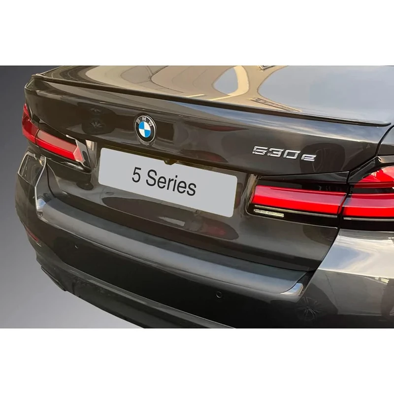 RGM ABS Rear bumper protector compatible with BMW 5-Series G30 Saloon 'M' Sport Facelift 2020- Black
