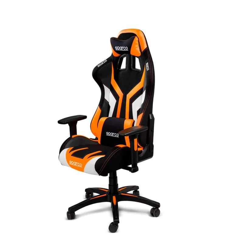 Sparco Office Chair/Gaming Chair Torino Black/Orange (Reclinable)