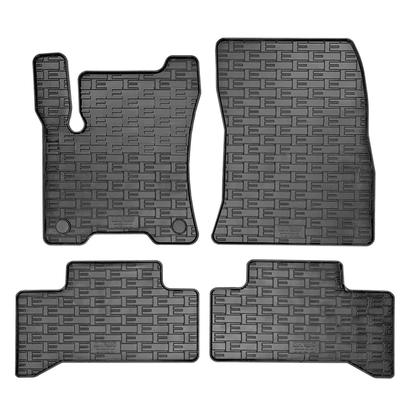 CIKCar Rubber car mats set compatible with Mercedes EQA (H243) 2021- (4-pieces + fixing system)