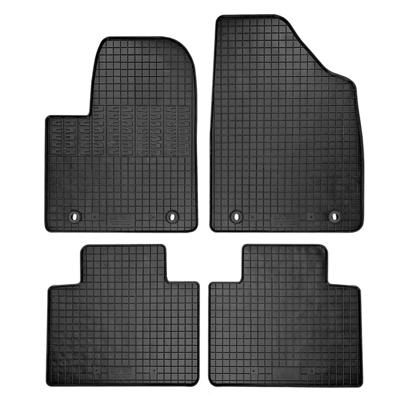 CIKCar Rubber car mats set compatible with MG (E) HS Plug-in Hybrid 2019- (4-pieces + fixing system)