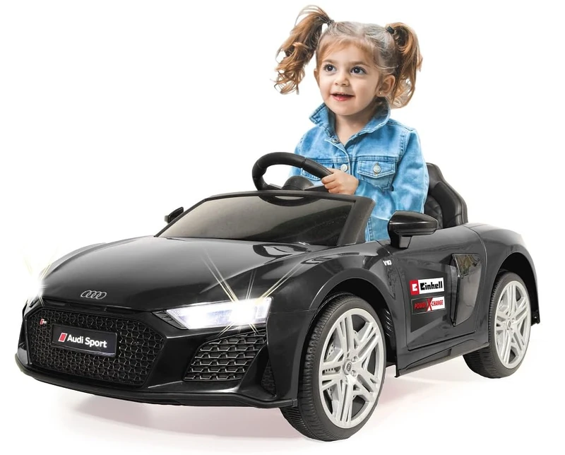Jamara Ride-on Audi R8 Toy, noir 18V Einhell Power X-Change - Image 1