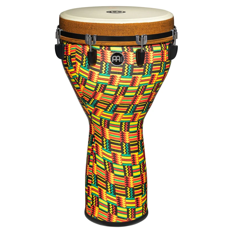 Meinl Percussion Jumbo Djembe Instrument - Very Large Handdrum - Mechanical Tuning System - Diameter 14 Inches - Plastic, Multicoloured (JD14SI)