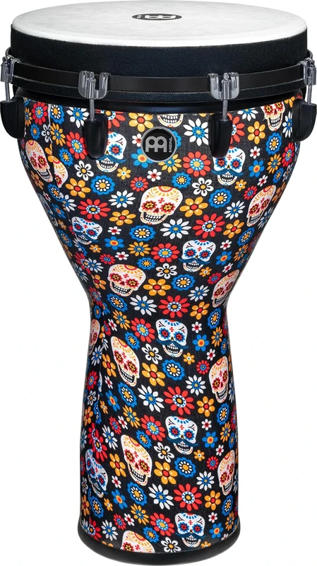 Meinl Percussion Jumbo Djembe Instrument - Very Large Handdrum - Mechanical Tuning System - Diameter 14 Inches - Plastic, Multicoloured (JD14DA)