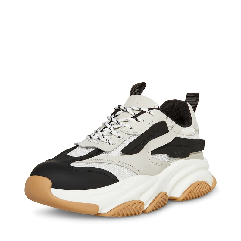 Steve Madden Men's Possess Sneaker, White Multi, 6.5 UK
