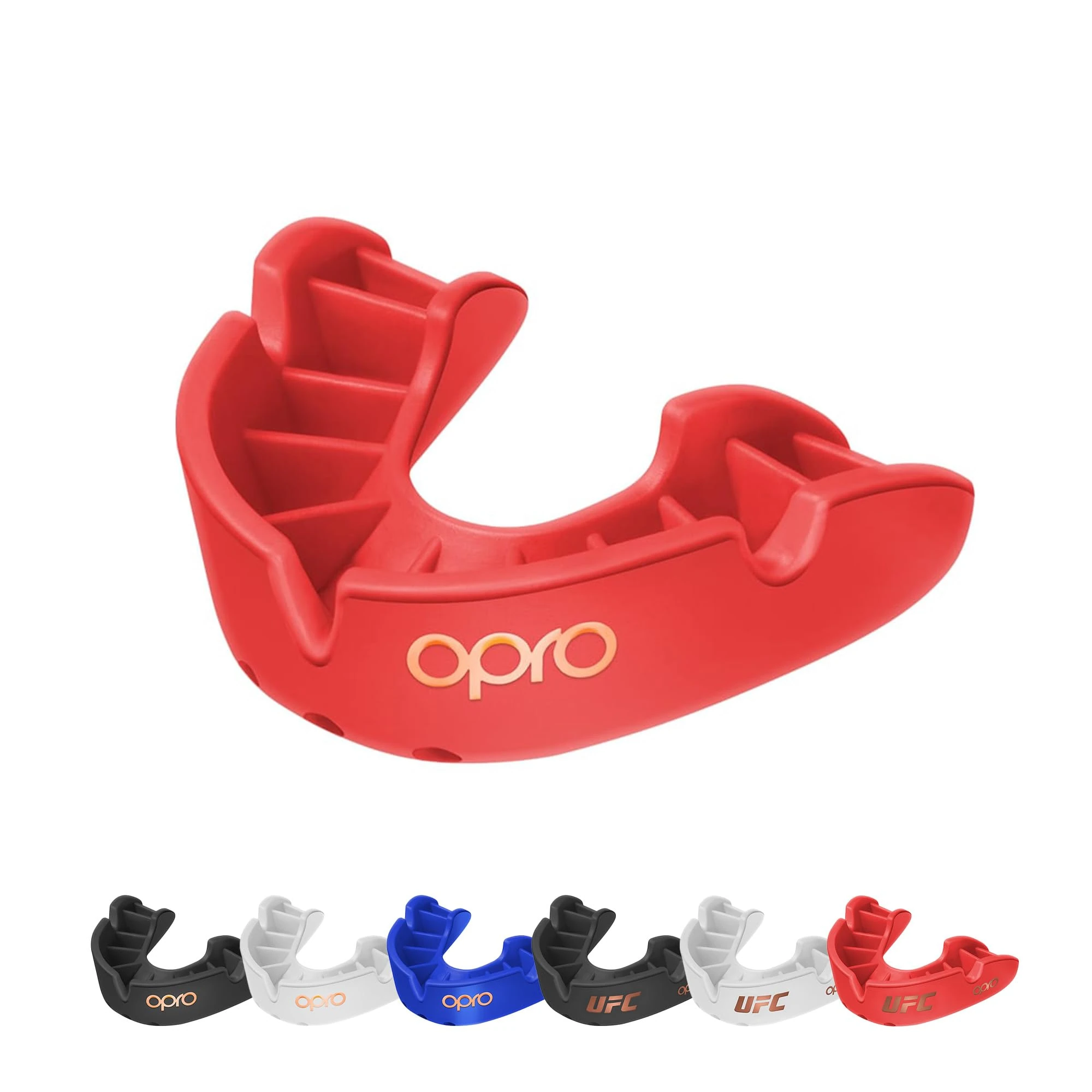 OPRO Bronze Level Mouthguard Essential Fit – Gum Shield Adult and Kids – OPRO Mouth Guard Boxing and MMA, Easy Self-Fit Gum Shield Rugby and Hockey – Enhanced Protection with Dental Warranty