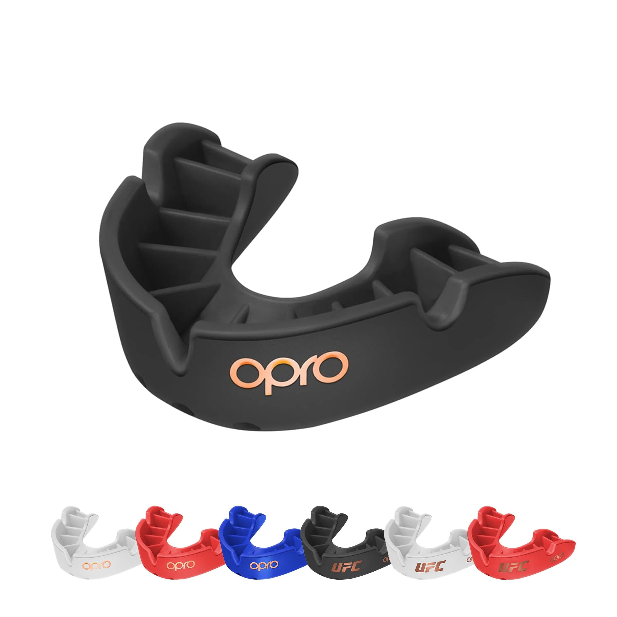 OPRO Bronze Level Mouthguard Essential Fit – Gum Shield Adult and Kids – OPRO Mouth Guard Boxing and MMA, Easy Self-Fit Gum Shield Rugby and Hockey – Enhanced Protection with Dental Warranty