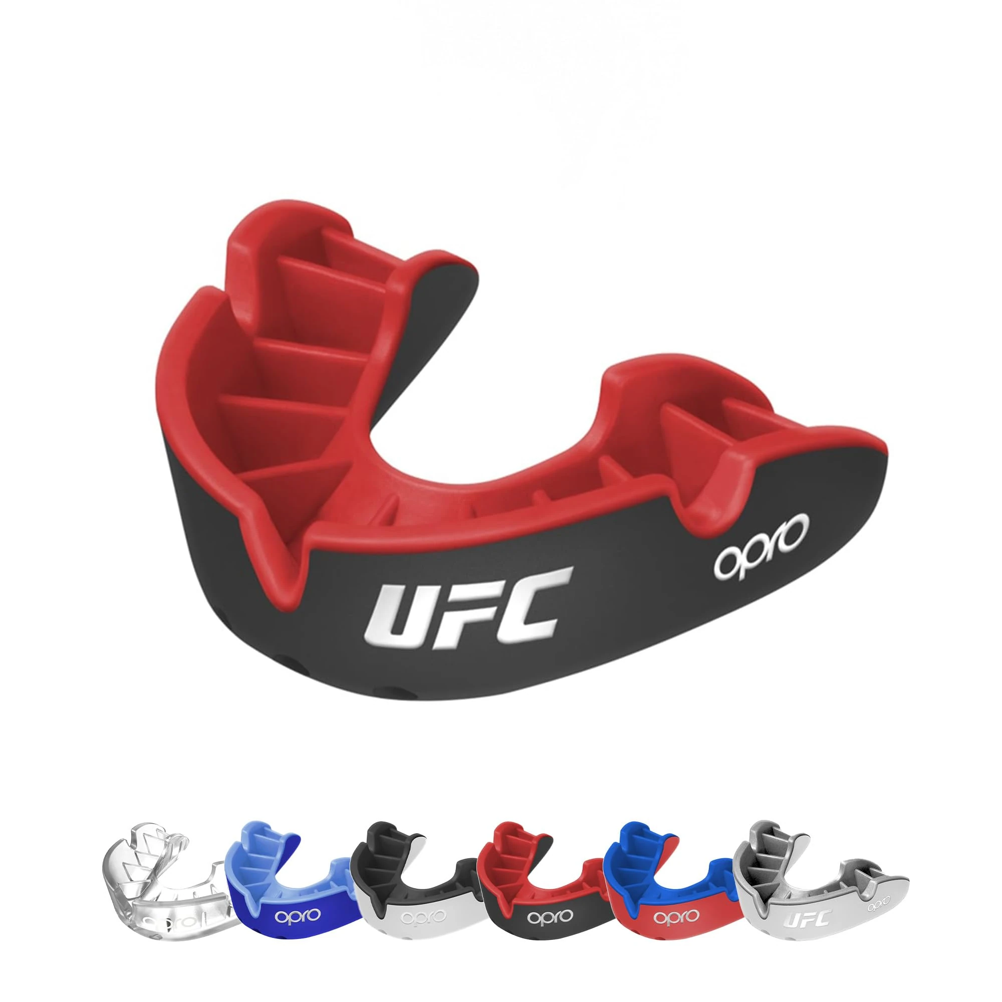 OPRO Silver Level Mouthguard Essential Fit – Gum Shield Adult and Kids – OPRO Mouth Guard Boxing and MMA, Easy Self-Fit Gum Shield Rugby and Hockey – Superior Protection with Dental Warranty