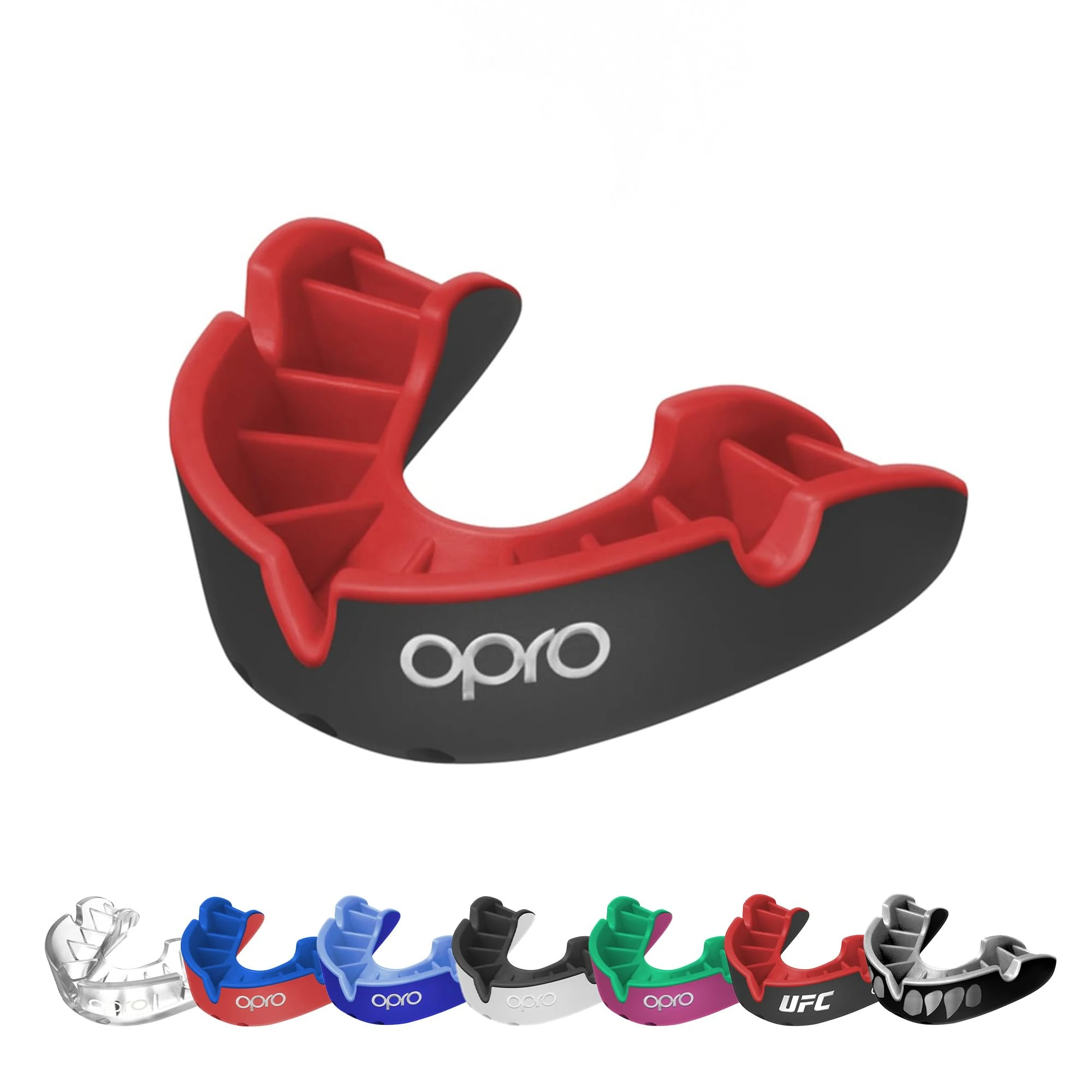 OPRO Silver Level Mouthguard Essential Fit – Gum Shield Adult and Kids – OPRO Mouth Guard Boxing and MMA, Easy Self-Fit Gum Shield Rugby and Hockey – Superior Protection with Dental Warranty