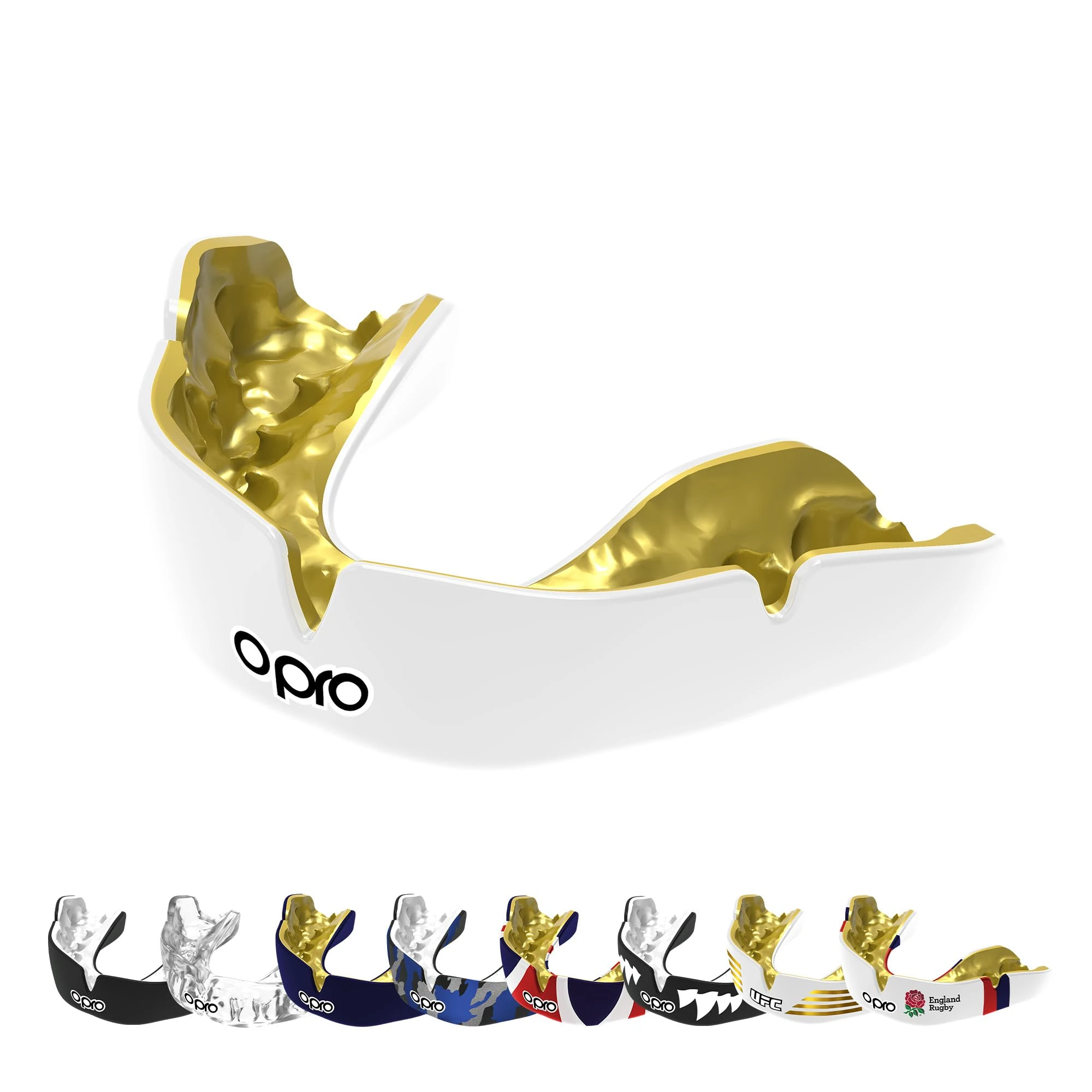 OPRO Instant Custom-Fit Mouthguard – Dentist Level Gum Shield Adult and Kids – OPRO Mouth Guard Boxing and MMA, Self-Fit Gum Shield Rugby and Hockey – Maximum Protection with Dental Warranty