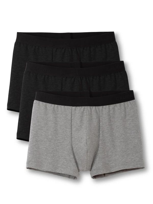 CALIDA Men's Boxer Shorts, Jet Black, 52