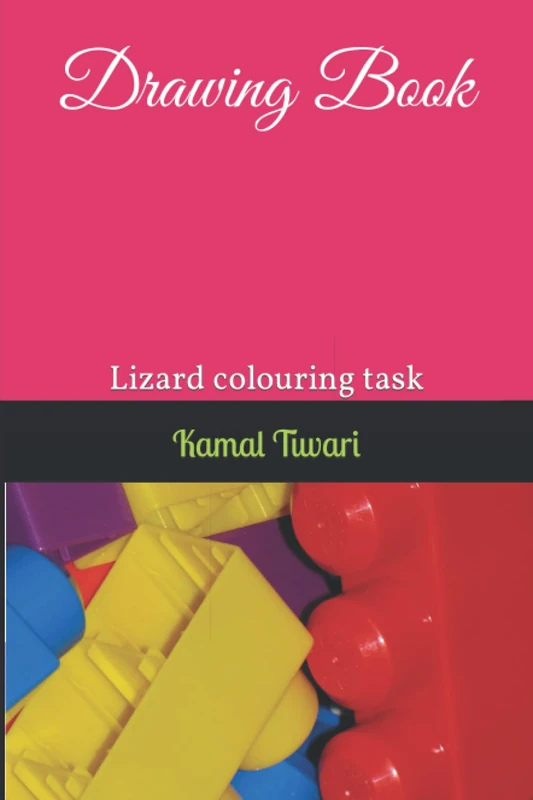 Drawing book: Lizard colouring task
