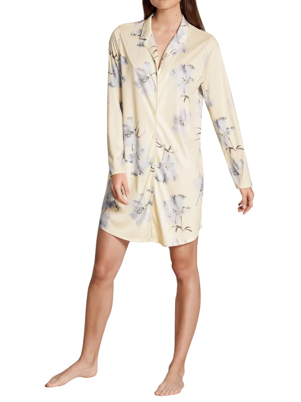 CALIDA Women's Moonlight Dreams Nightgown, Charm Cream, One Size