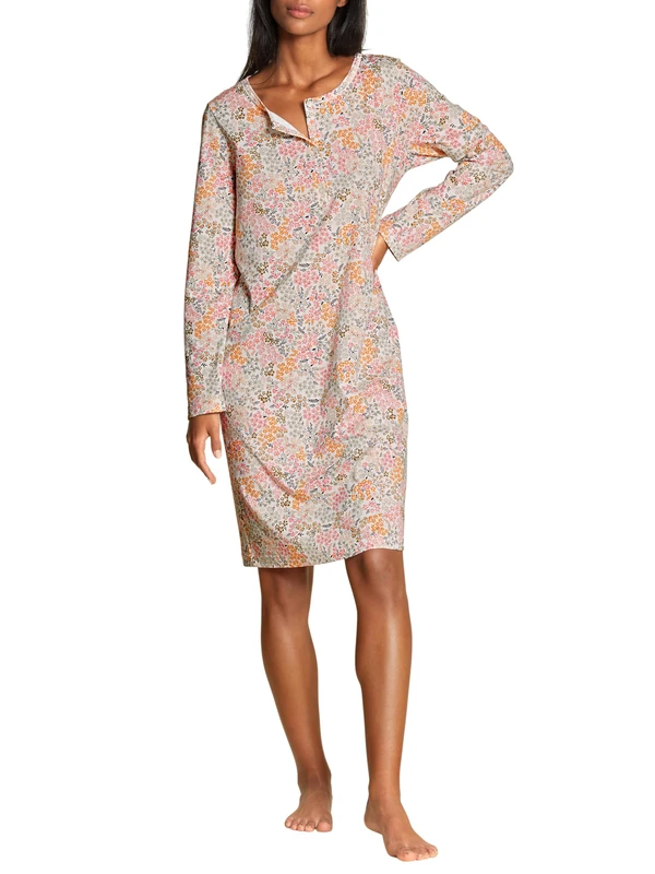 CALIDA Women's Night Lovers Nightdress, Honeycomb yellow, XXS - Image 1