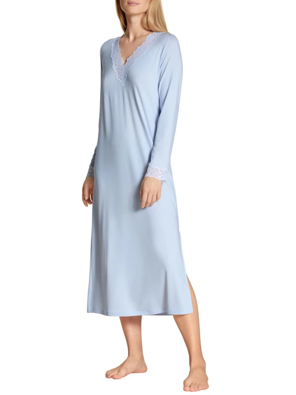 CALIDA Women's Elegant Dreams Nightgown, Harmony Blue, One Size
