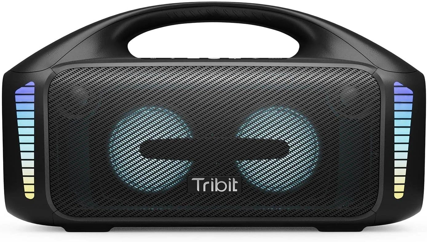 Tribit Bluetooth Speaker StormBox Blast,Portable Speaker 90W Loud Stereo Sound with XBass LED Light Show Bluetooth 5.3,IPX7 Waterproof, TWS,Custom EQ,30H Playtime for Outdoor Party