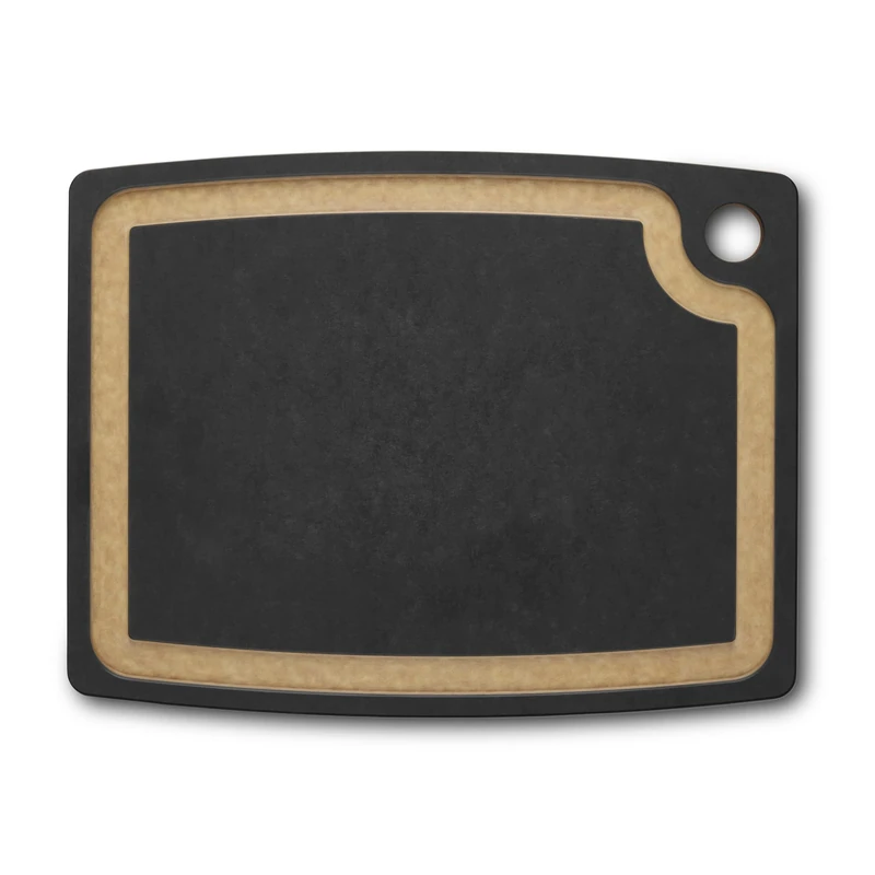 Victorinox Chopping Board, Gourmet Serie, Cutting Board M 36.8 x, 28.6 x, 0.9, Juice Groove, Durable, Dishwasher Safe, Black