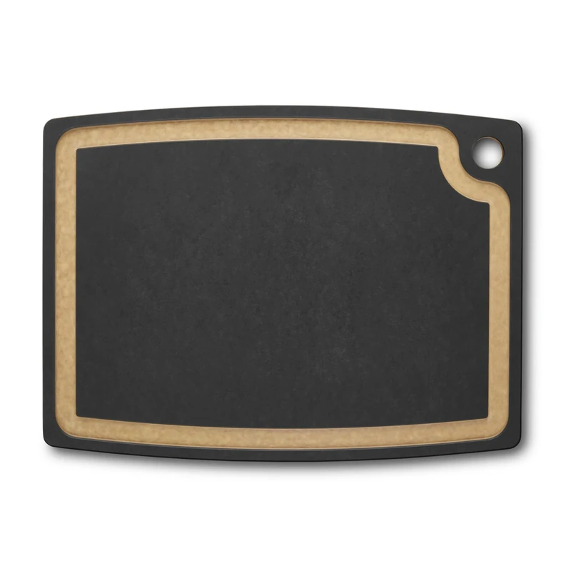 Victorinox Chopping Board, Gourmet Serie, Cutting Board L 44.5 x, 33 x, 0.9, Juice Groove, Durable, Dishwasher Safe, Black