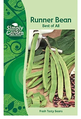 Simply Garden Runner Bean Best of All Seeds Variety Grow Your Own Vegetables