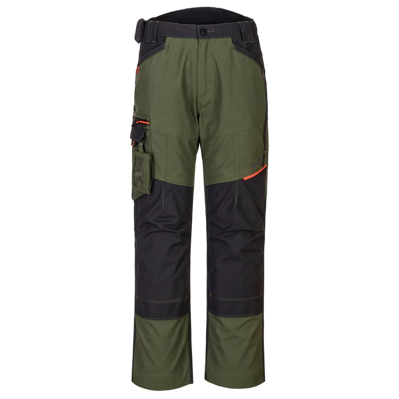Portwest T701 Mens WX3 Work Trousers - Reinforced Safety Workwear Trousers with Kneepad Protection Olive Green, 40