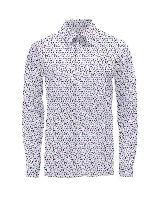 Kiosa by Matteo Bosio Cotton Shirt Italian Collar, Crizia, 40