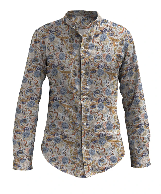 Kiosa by Matteo Bosio Korean COREANA Collar Cotton Shirt, Mumbai, 40