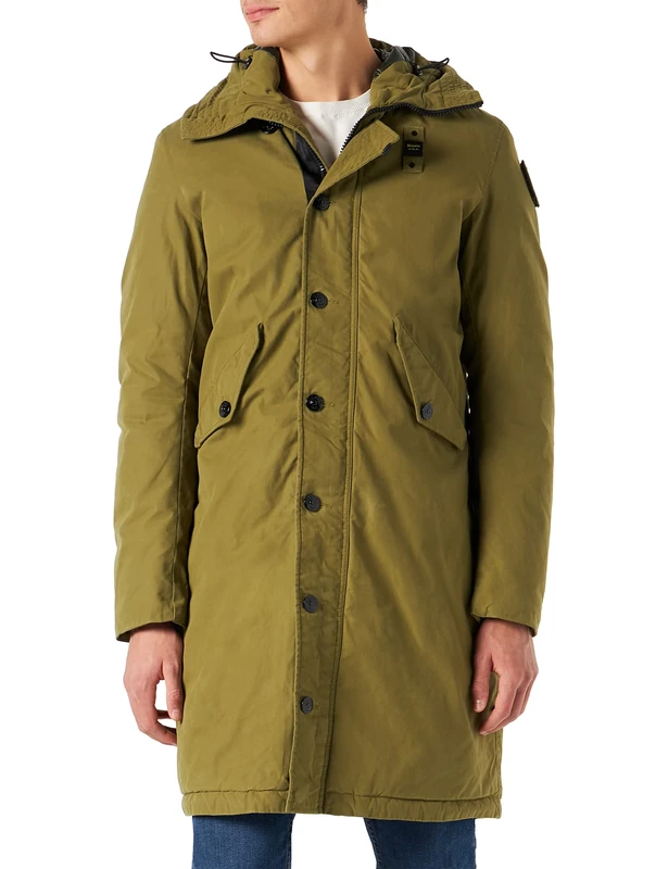 Blauer Men's Waterproof/Trench Long Imb Feather Parka, 717 Hay Green, XXXL