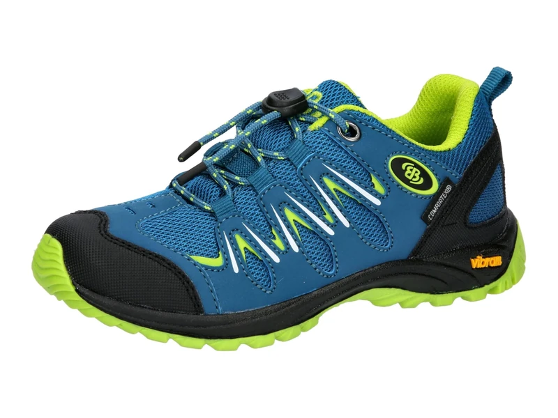 Brütting Unisex Children's Expedition Trail Running Shoes, Petrol Lemon, 13 UK