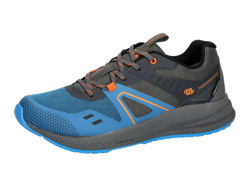 Brütting Unisex Argos Walking Shoes, Anthracite Royal Blue, 8 UK