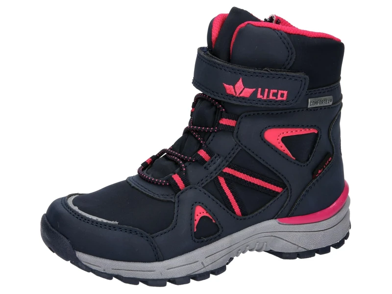 Lico Unisex Children's Bernarda Vs Snow Boots, Navy Pink, 6 UK