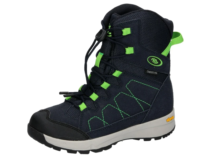 Brütting Farum Snow Boot, Marine Lemon, 2.5 UK
