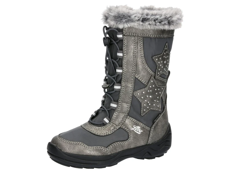 Lico Cathrin Snow Boots, Grey/Silver, 27 EU