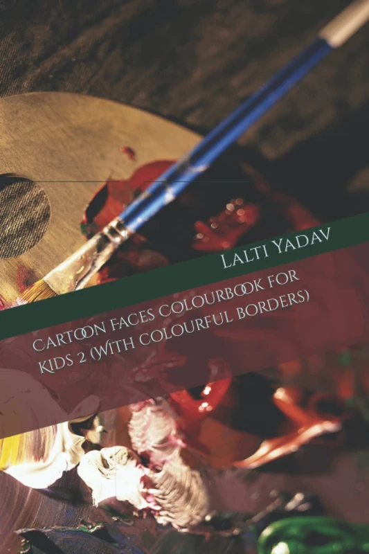 Cartoon Faces Colourbook for Kids 2 (With colourful borders)