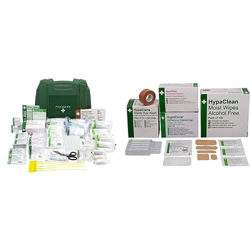 Safety First Aid Group EV Plus BS Workplace Kit LG with Extra Essentials Supersize Kit Bundle