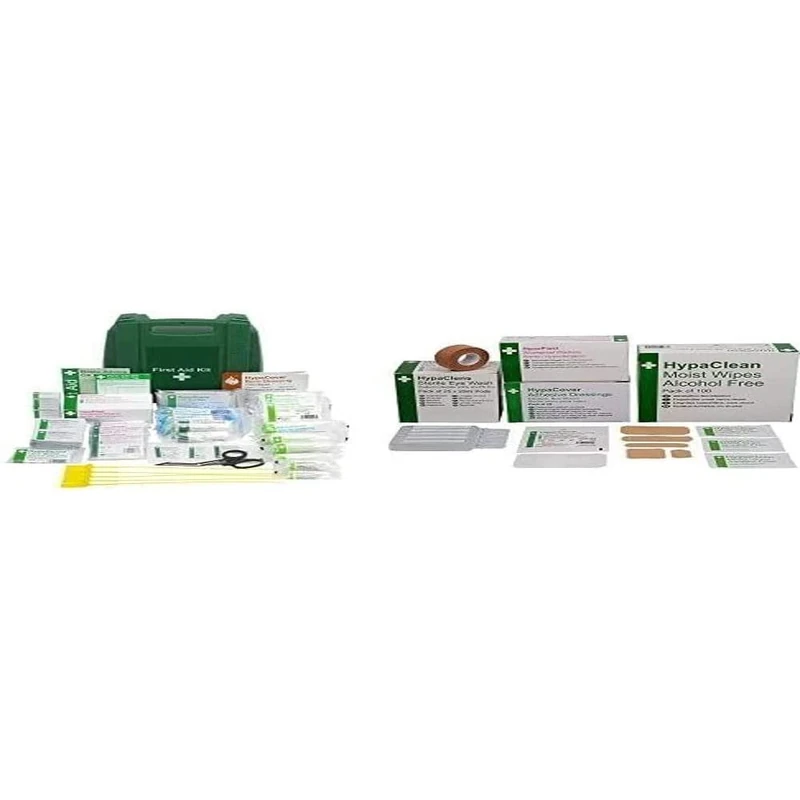 Safety First Aid Group EV Plus BS Workplace Kit MD with Extra Essentials Supersize Kit Bundle