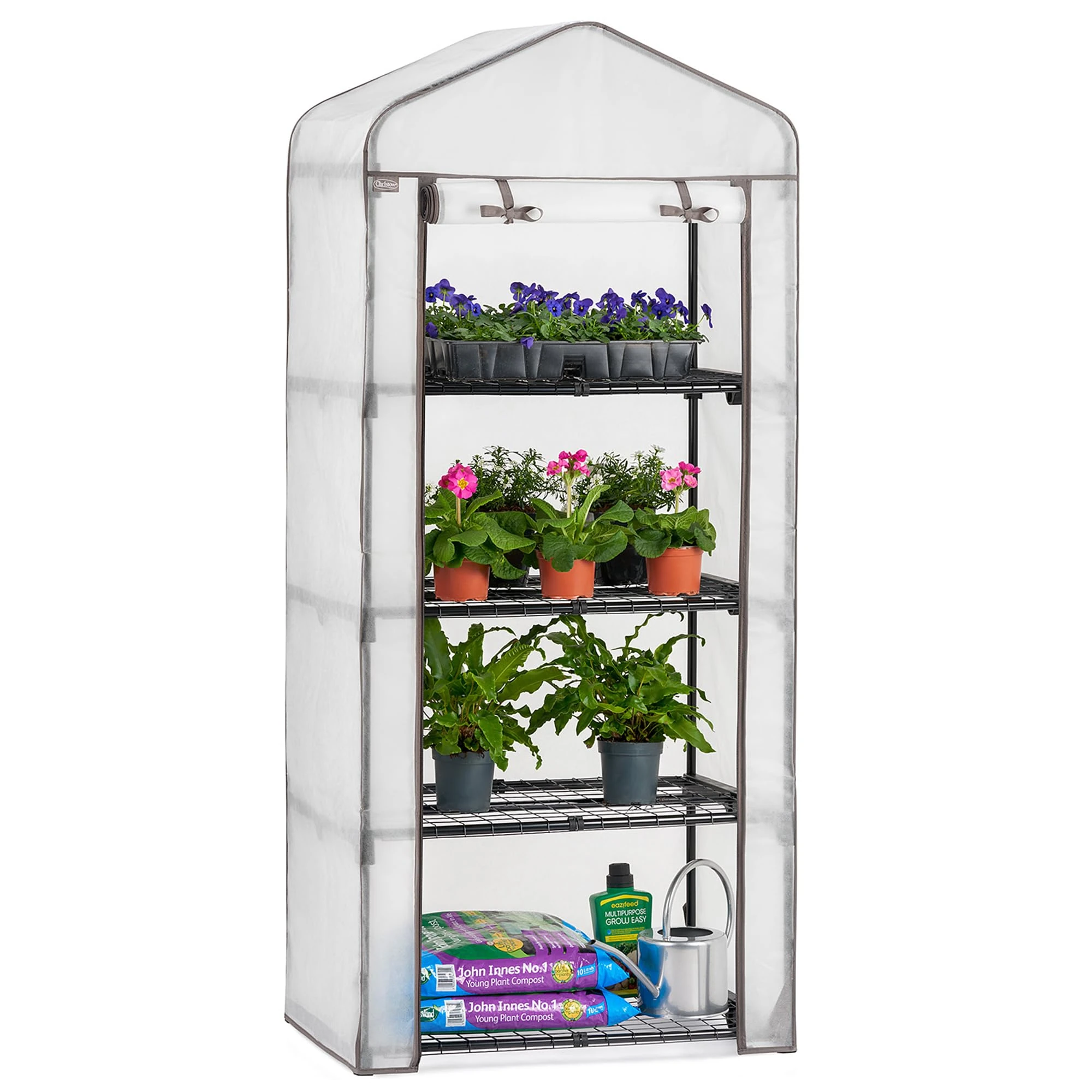 Christow Greenhouse Fleece Cover For Plants Extra Thick For Frost Protection (Fits 4 Tier Greenhouse)