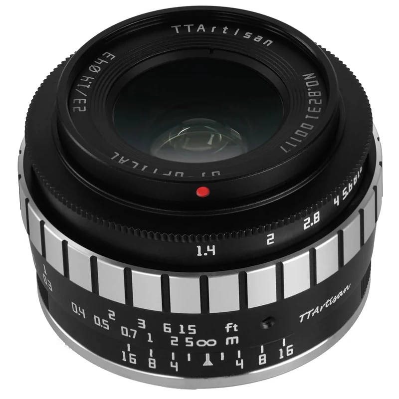 TTArtisan APS-C 23mm F/1.4 Metal Bodied Lens Compatible with Nikon Z Mount - Black & Silver