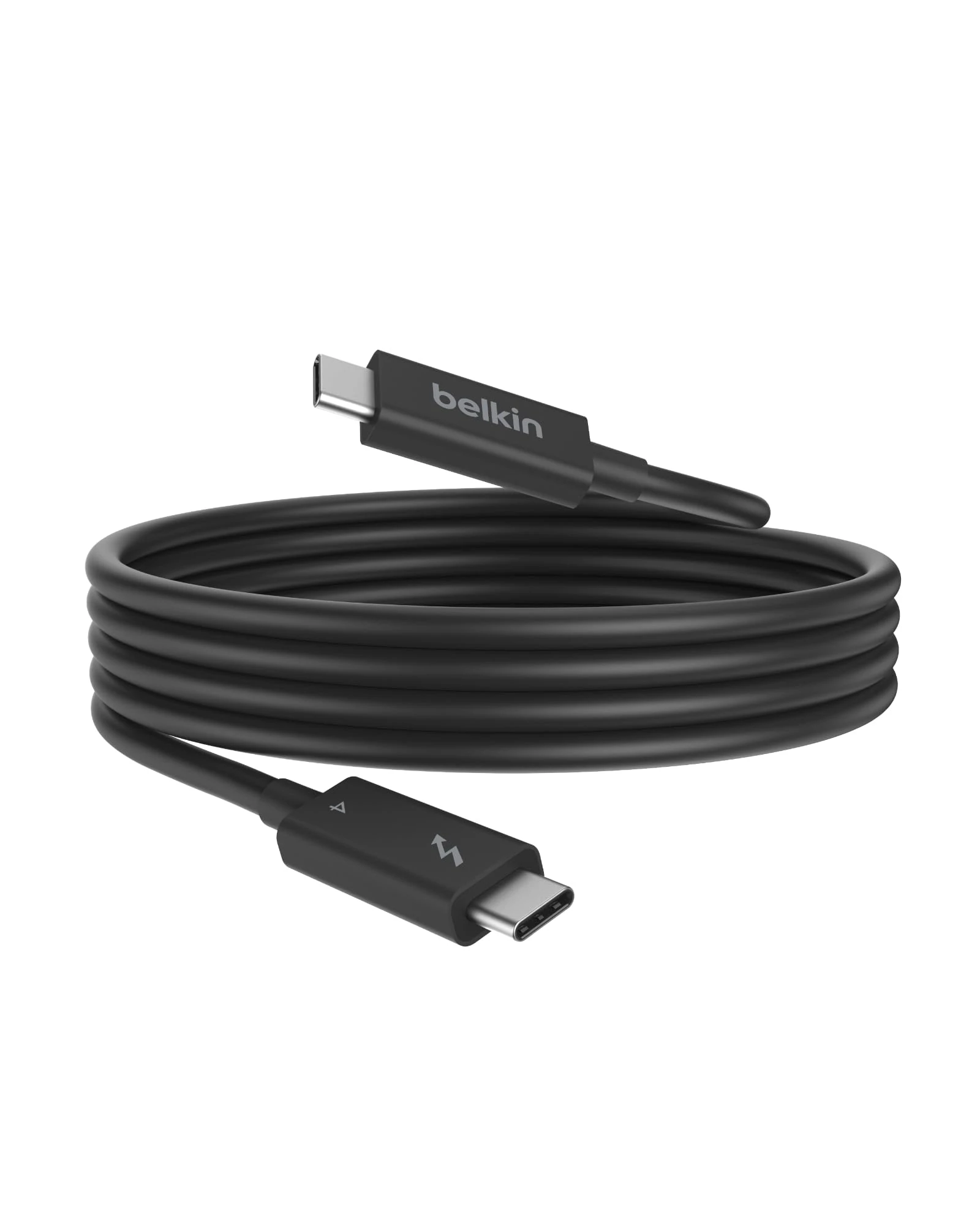 Belkin Thunderbolt 4 Cable 3.3ft (1M) Power Cable, USB-C to USB-C Cable with 100W Power Delivery, USB 4 Compliant, Compatible with Thunderbolt 3, MacBook Pro, eCPU & More