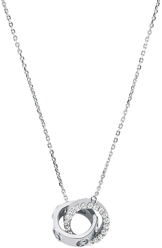 Michael Kors - Premium Necklace Silver Tone Sterling Silver with Crystal for Women MKC1554AN040