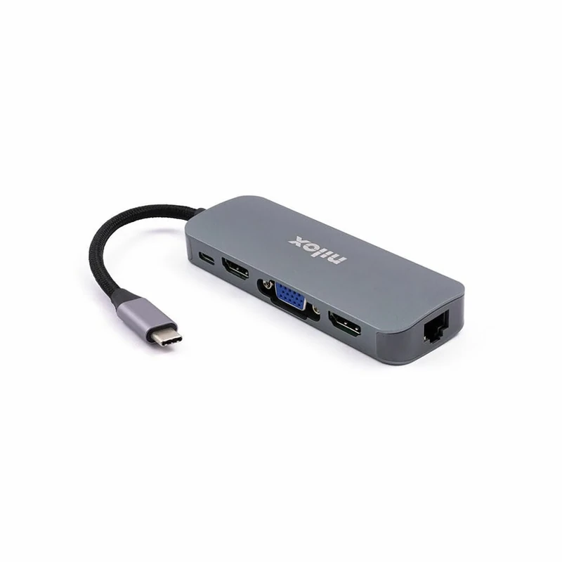 Docking Station NILOX Type C A 3X USB 3.0 1x HDMI 1x VGA 1x Type C 1x RJ45