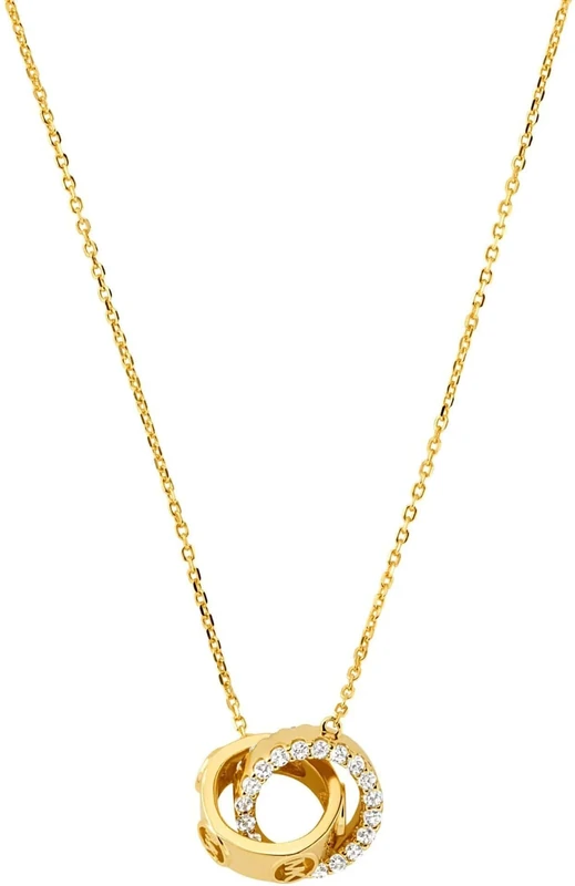 Michael Kors - Premium Necklace Gold Tone Silver with Crystal for Women MKC1554AN710