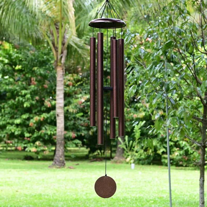 Vanquer Large Wind Chimes for Outside Deep Tone - 48'' Wind Chimes Outdoor Clearance, Deep Tone Wind Chimes, Windchimes Outdoors, Memorial Wind Chimes, Sympathy Gift, Garden Patio, Home Décor, Bronze