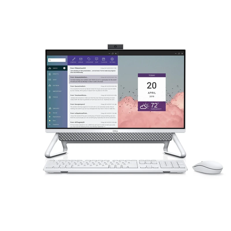 Dell Inspiron 5400 23.8" FHD All-In-One Desktop, Intel Core i5-1135G7, 8GB RAM, 512GB SSD + 1TB HDD, Windows 11 Home (Silver)